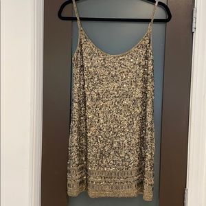All Saints Sequin Beaded Dress
